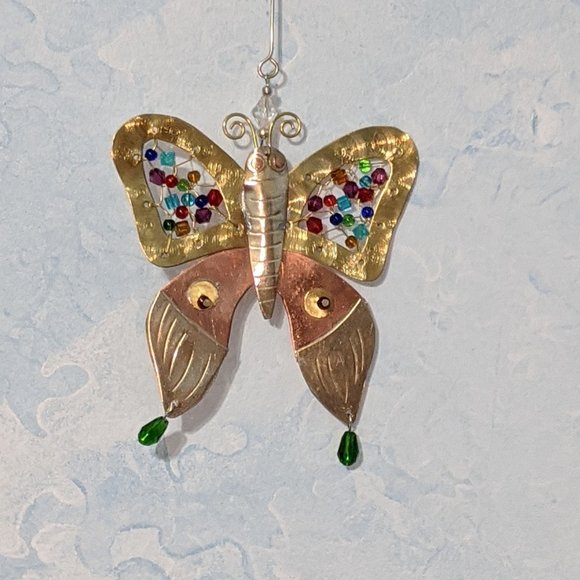 Handmade Metal Butterfly Suncatcher … - Picture 1 of 5